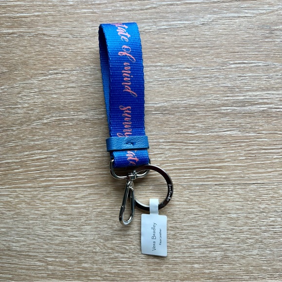 Vera Bradley Rain Forest Canopy Loop Keychain - Picture 1 of 3